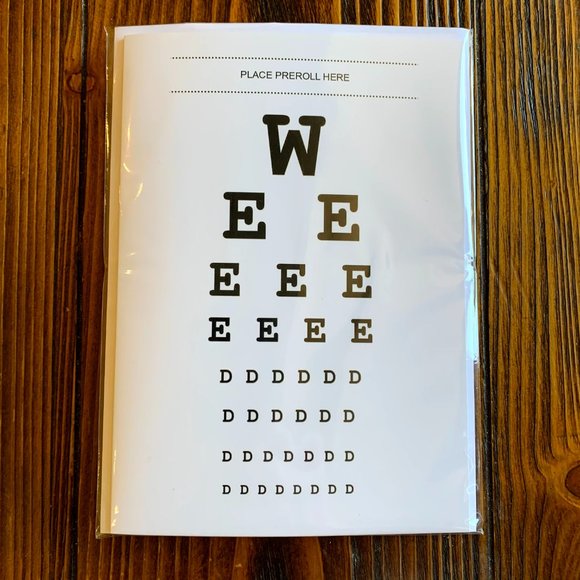 420 Eye Chart Everyday Greeting Card - Picture 1 of 3
